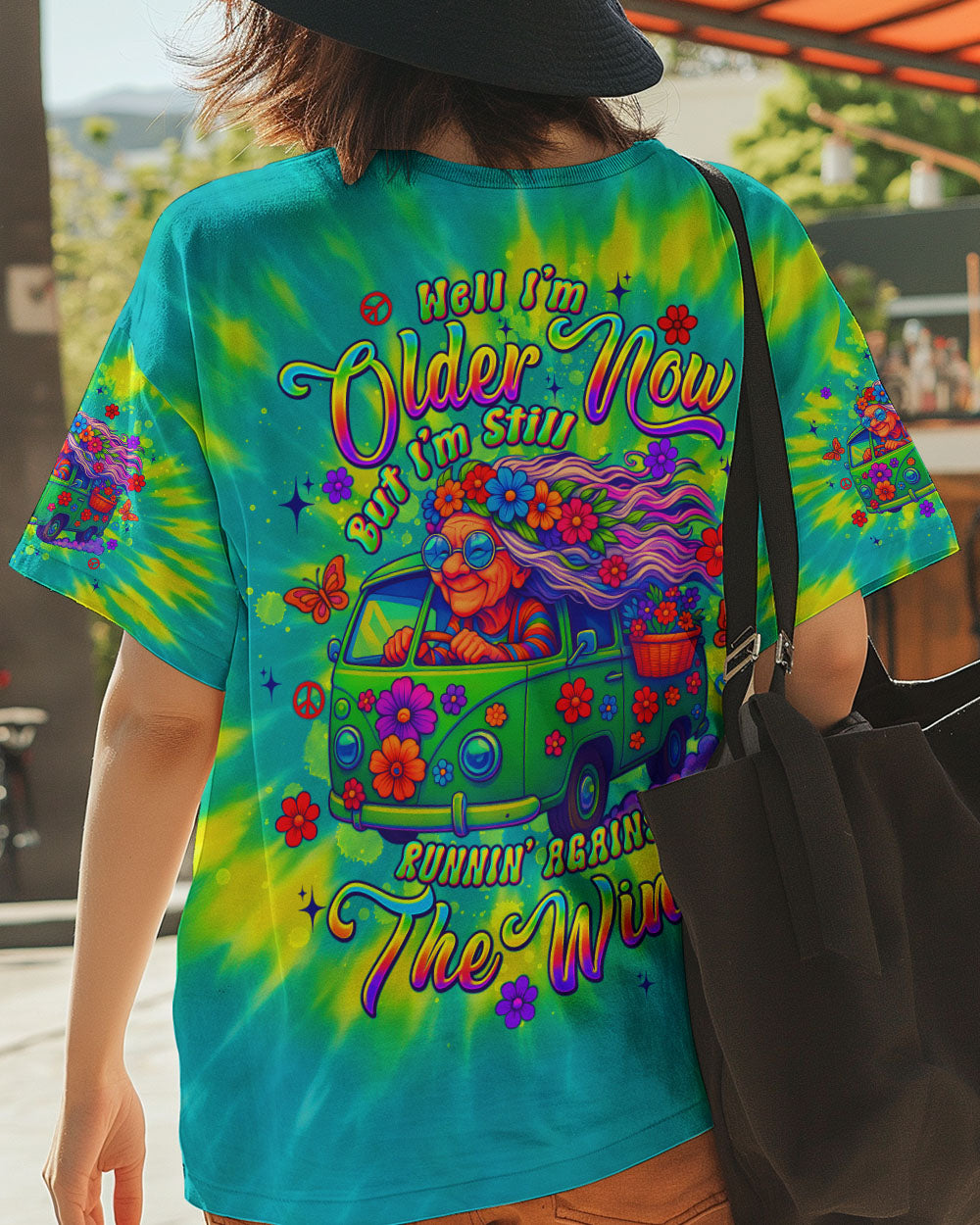 RUNNING AGAINST THE WIND TIE DYE BUS ALL OVER PRINT - TLTW1806254