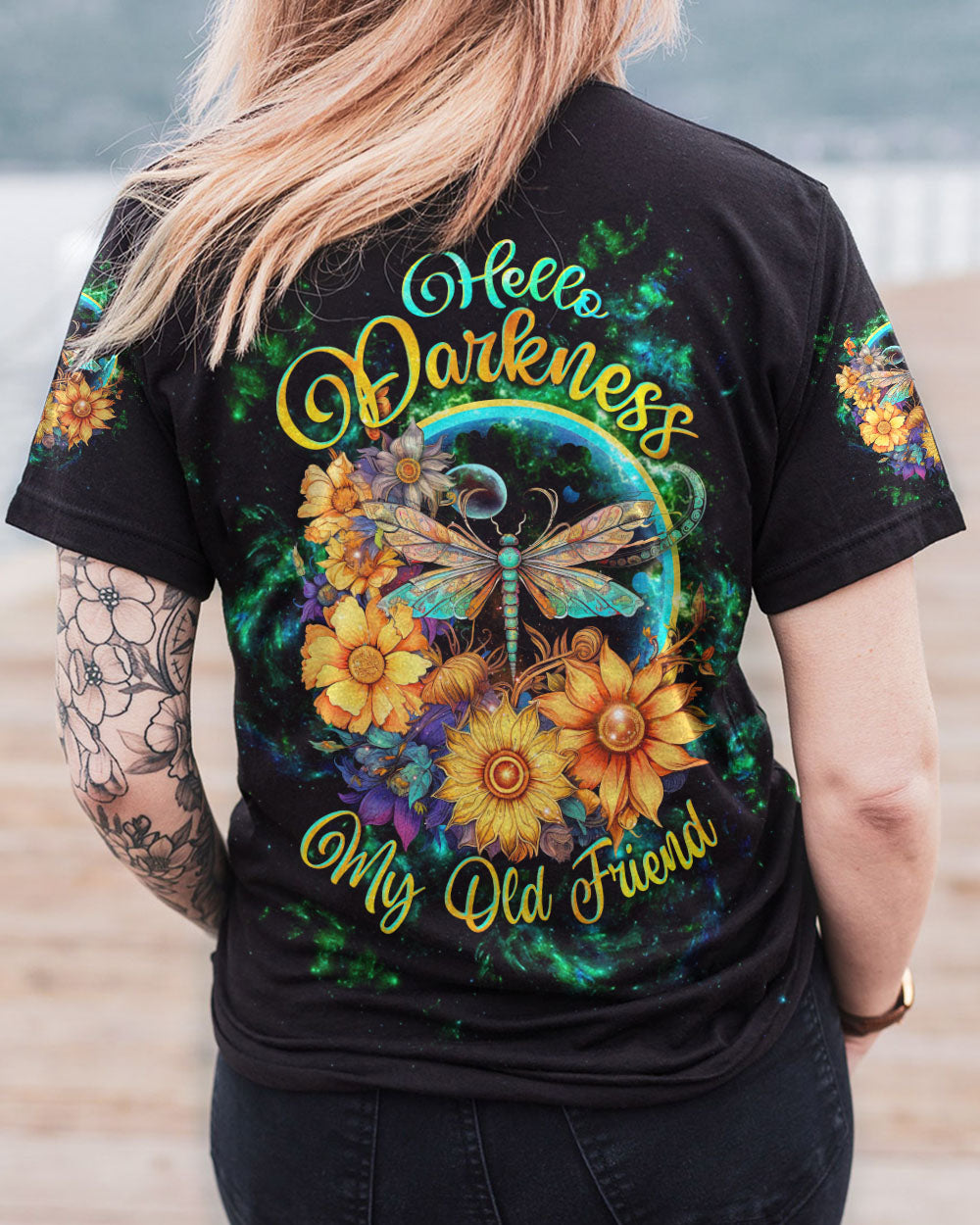 HELLO DARKNESS MY OLD FRIEND DRAGONFLY ALL OVER PRINT - TLTW1808231