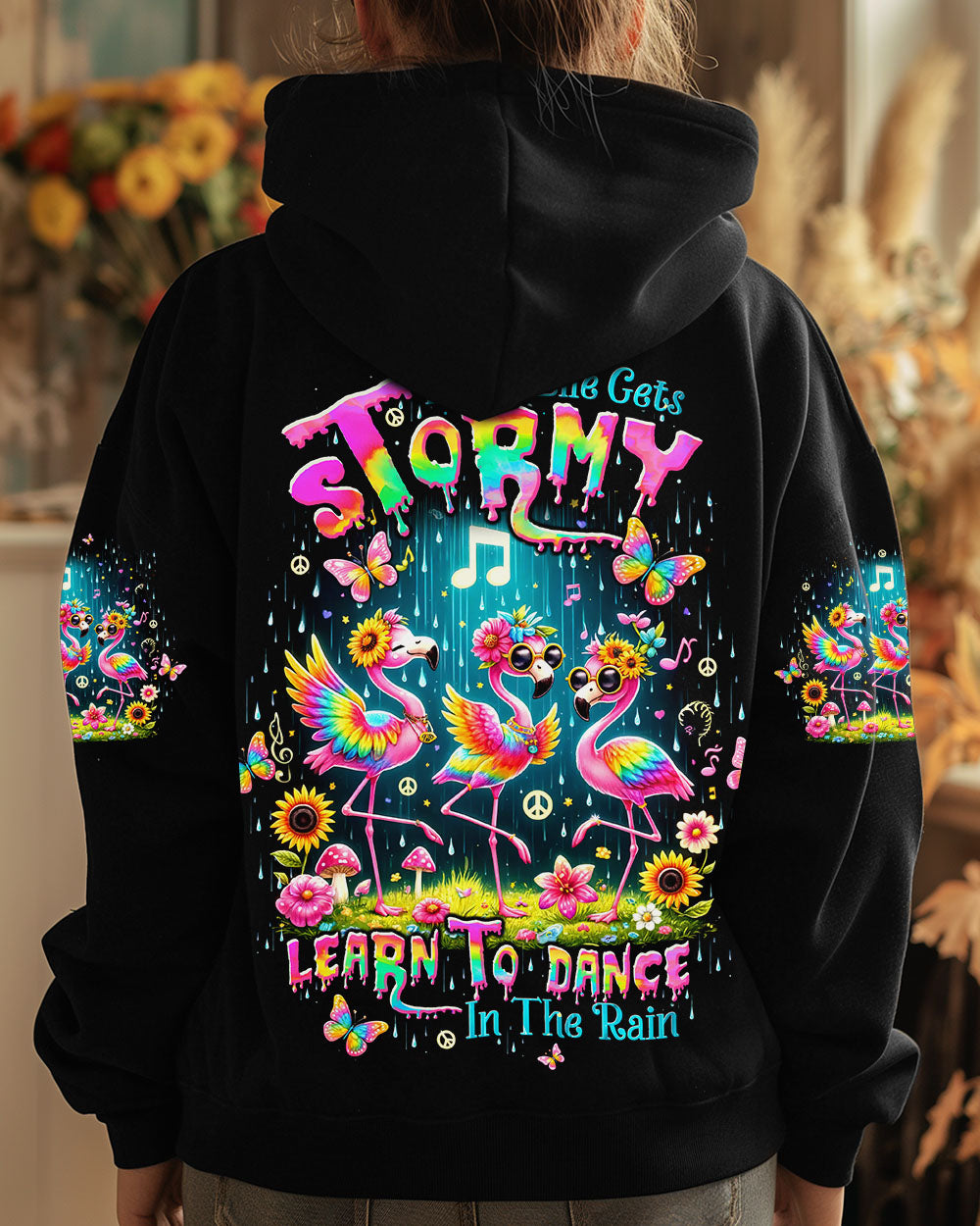 DANCE IN THE RAIN FLAMINGO ALL OVER PRINT - TLTW1809244