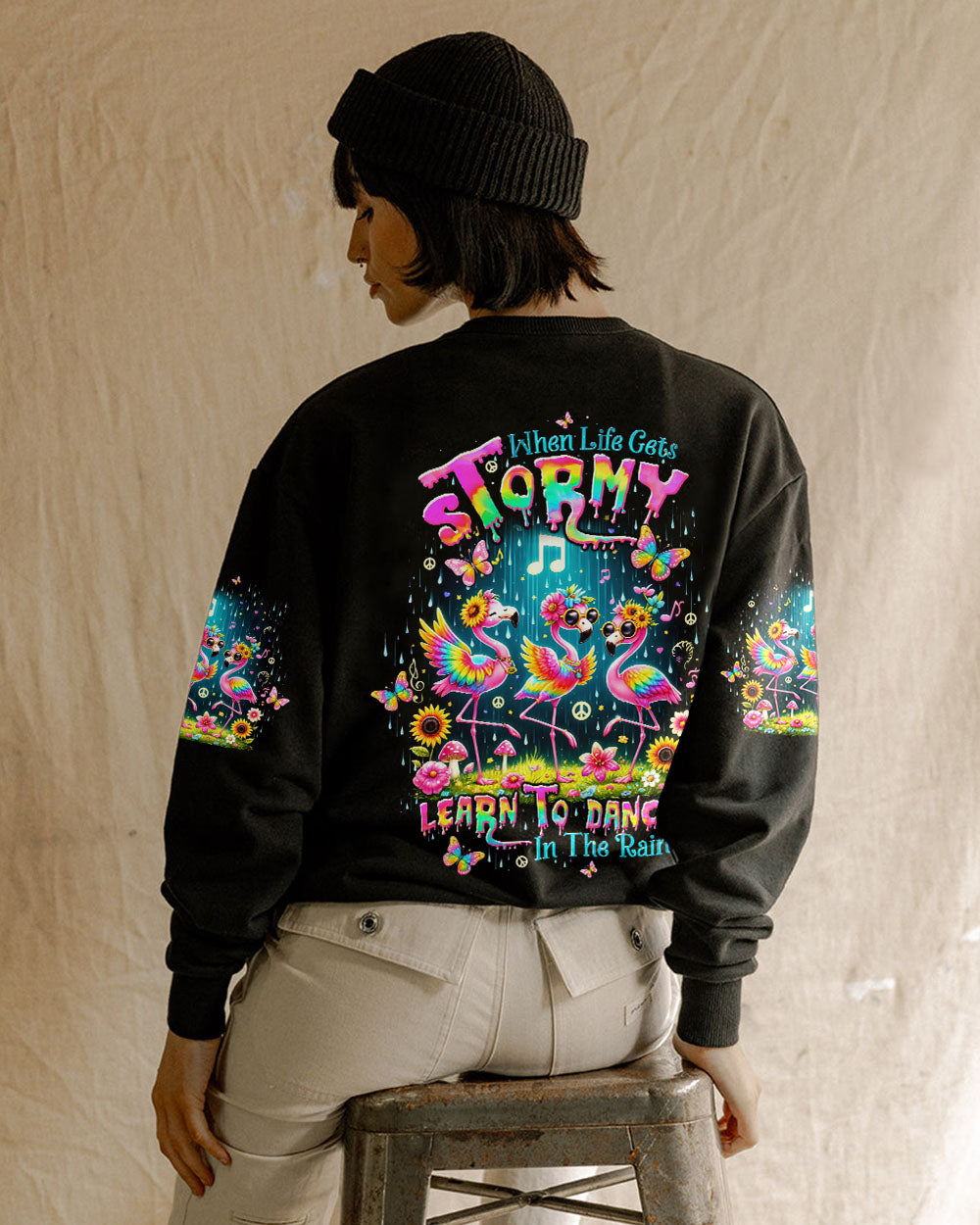 DANCE IN THE RAIN FLAMINGO ALL OVER PRINT - TLTW1809244