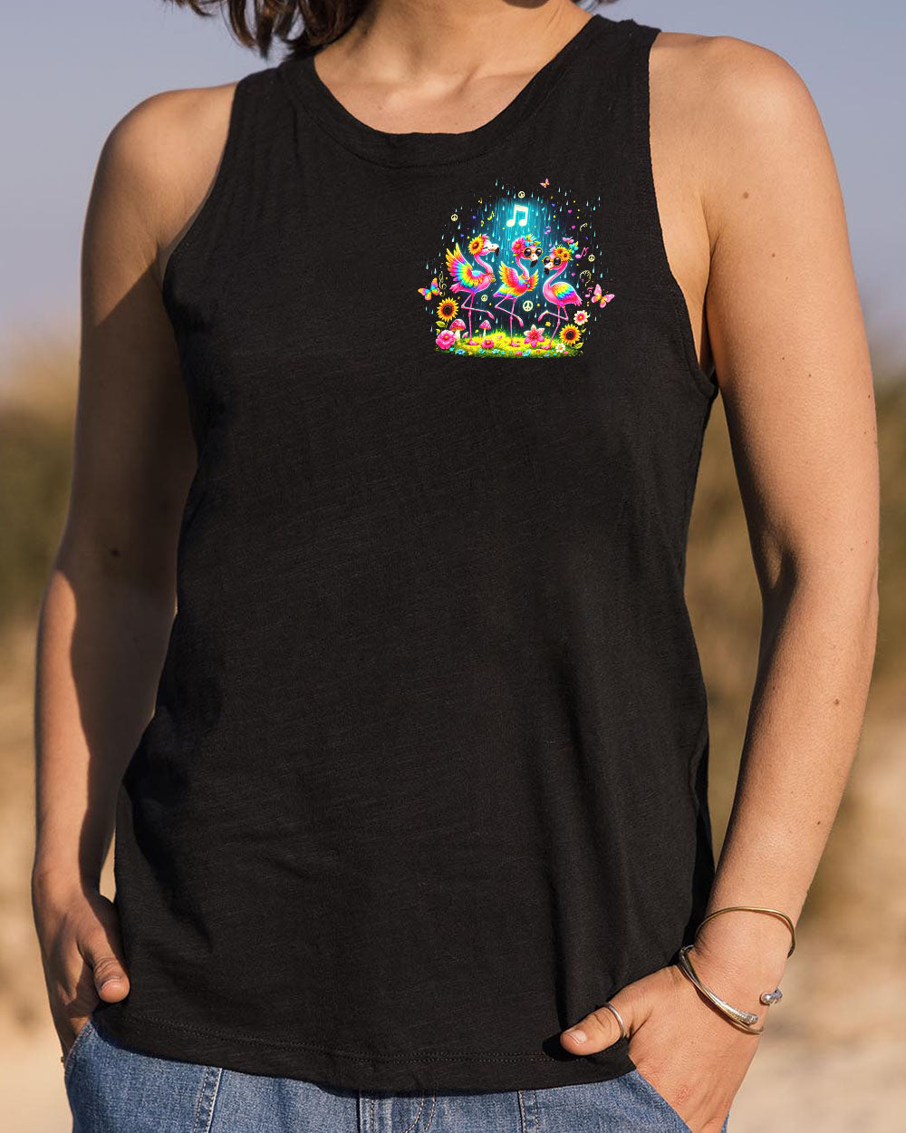 DANCE IN THE RAIN FLAMINGO ALL OVER PRINT - TLTW1809244
