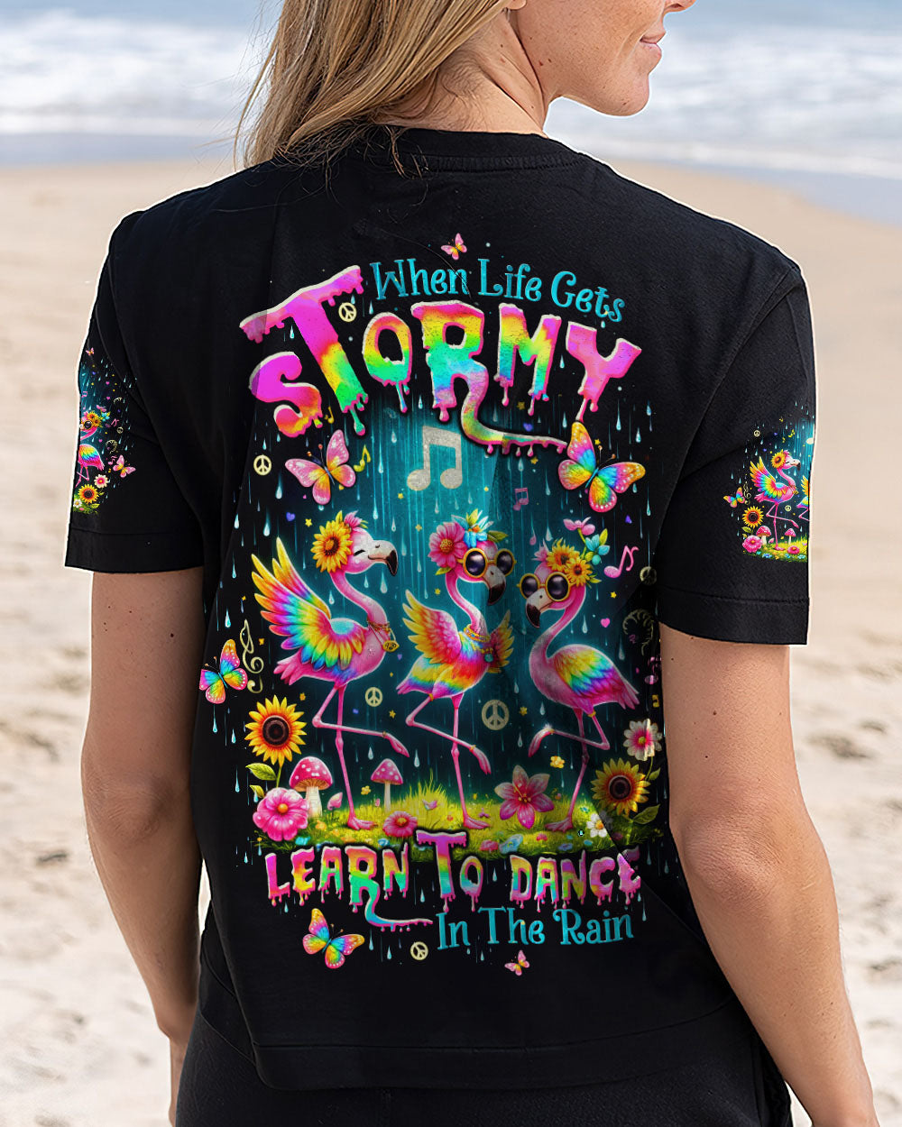 DANCE IN THE RAIN FLAMINGO ALL OVER PRINT - TLTW1809244