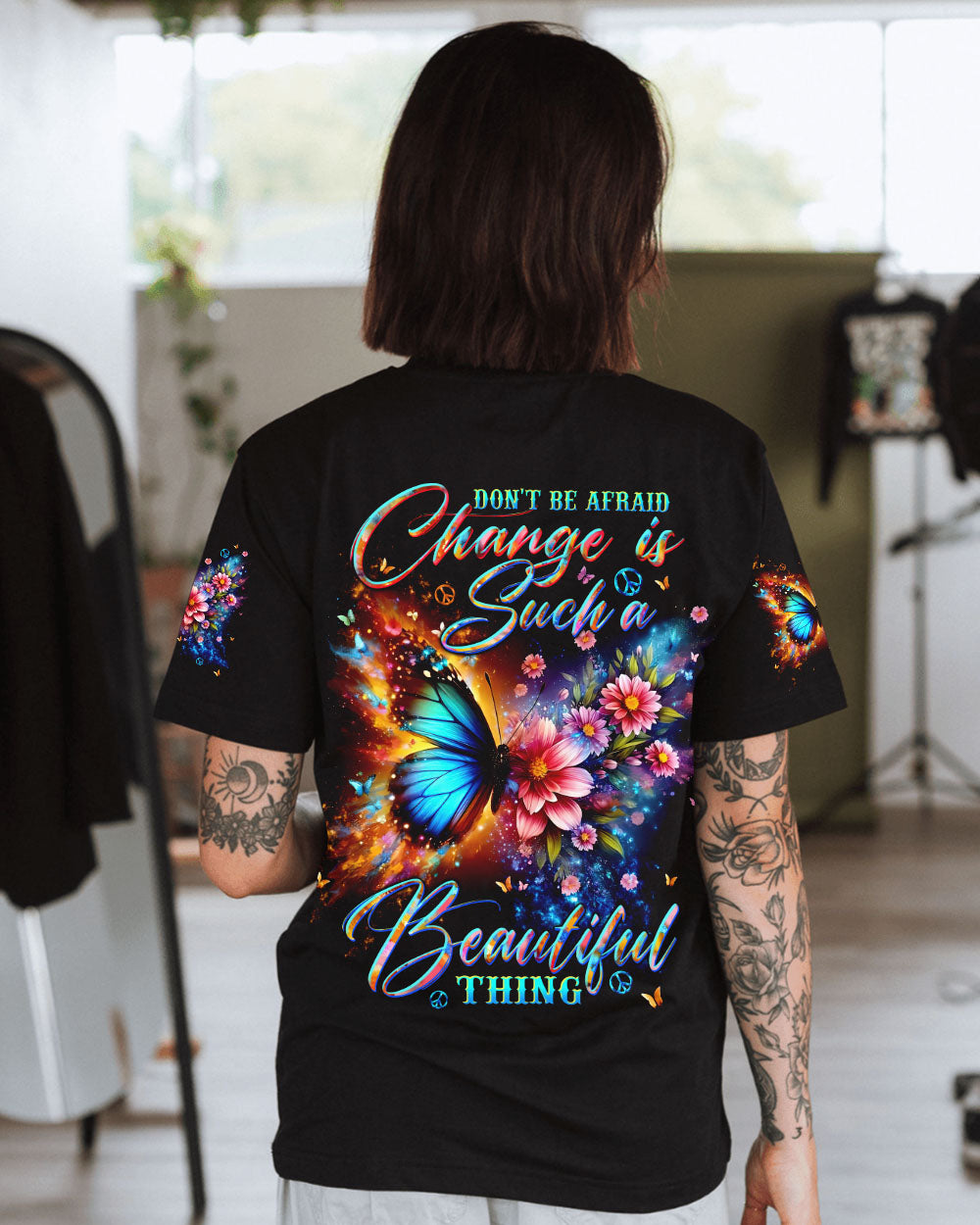 CHANGE IS SUCH A BEAUTIFUL THING BUTTERFLY ALL OVER PRINT - TLTW1810244