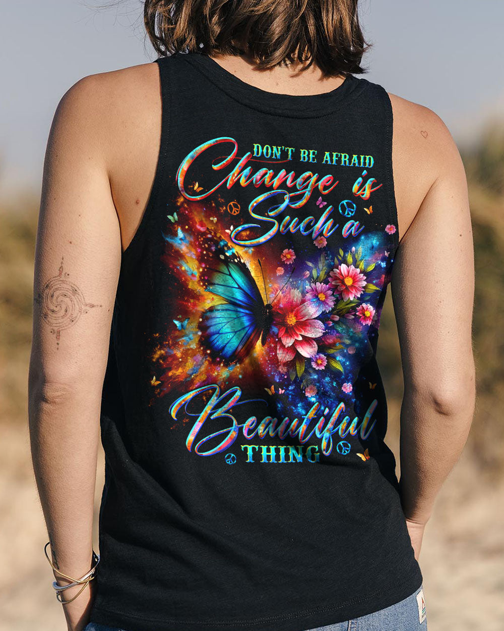 CHANGE IS SUCH A BEAUTIFUL THING BUTTERFLY ALL OVER PRINT - TLTW1810244