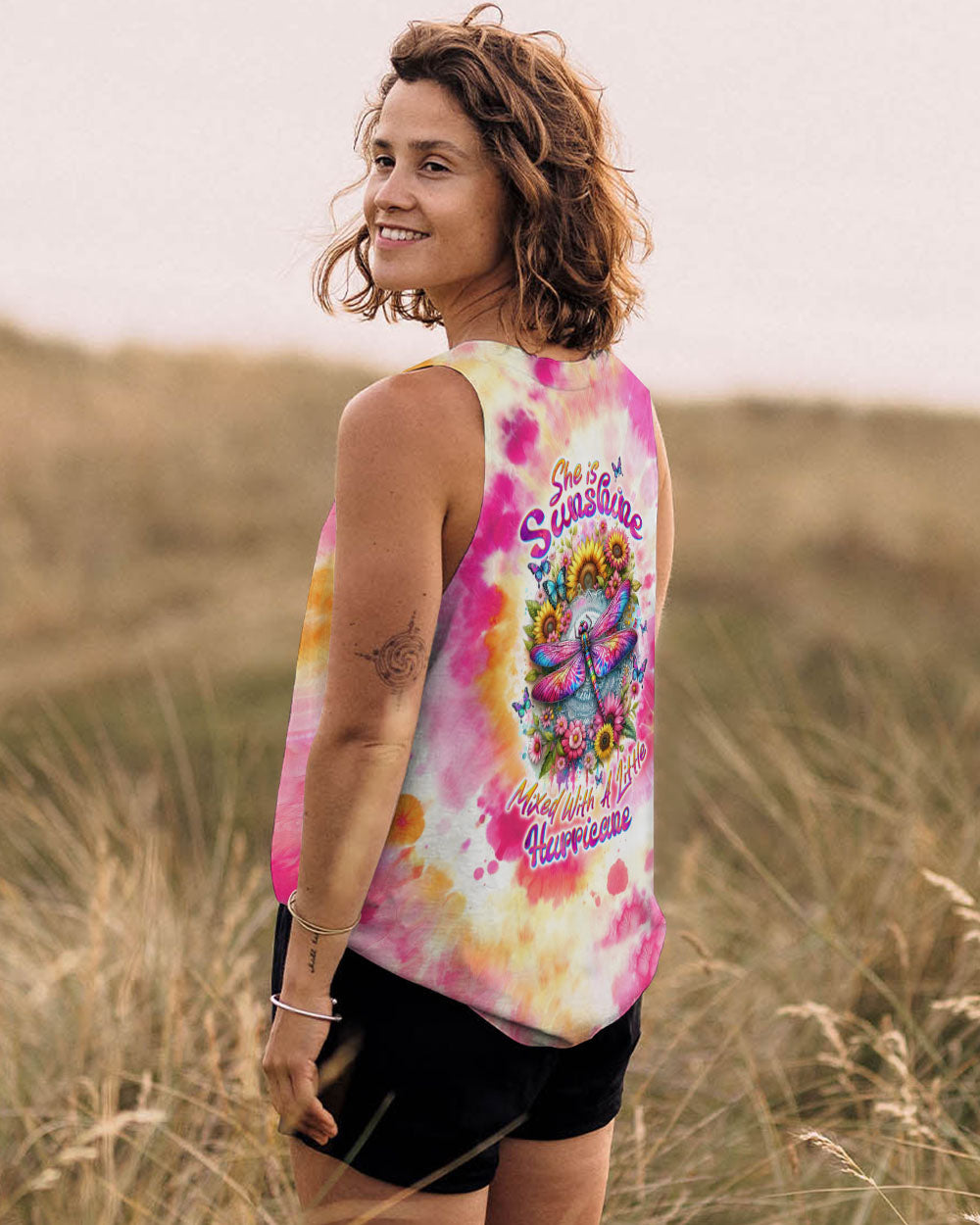 SHE IS SUNSHINE DRAGONFLY ALL OVER PRINT - TLTW1901244