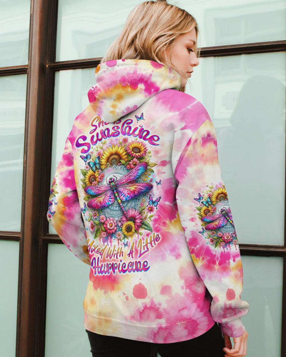 SHE IS SUNSHINE DRAGONFLY ALL OVER PRINT - TLTW1901244