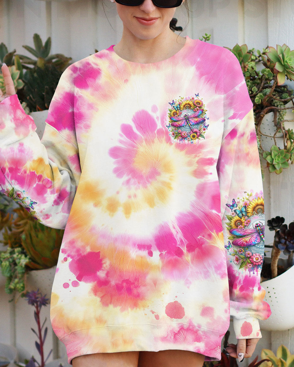 SHE IS SUNSHINE DRAGONFLY ALL OVER PRINT - TLTW1901244