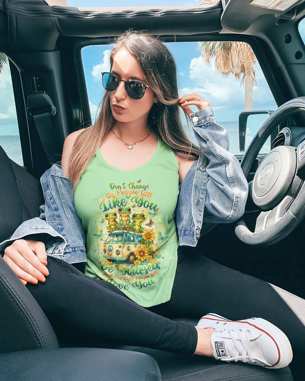THE RIGHT PEOPLE WILL LOVE YOU FROG ALL OVER PRINT - TLTW1903243