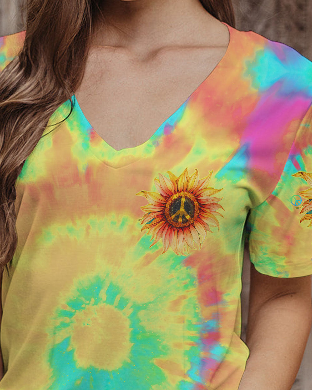 I'M BLUNT BECAUSE GOD ROLLED ME SUNFLOWER TIE DYE ALL OVER PRINT - TLTW1906232