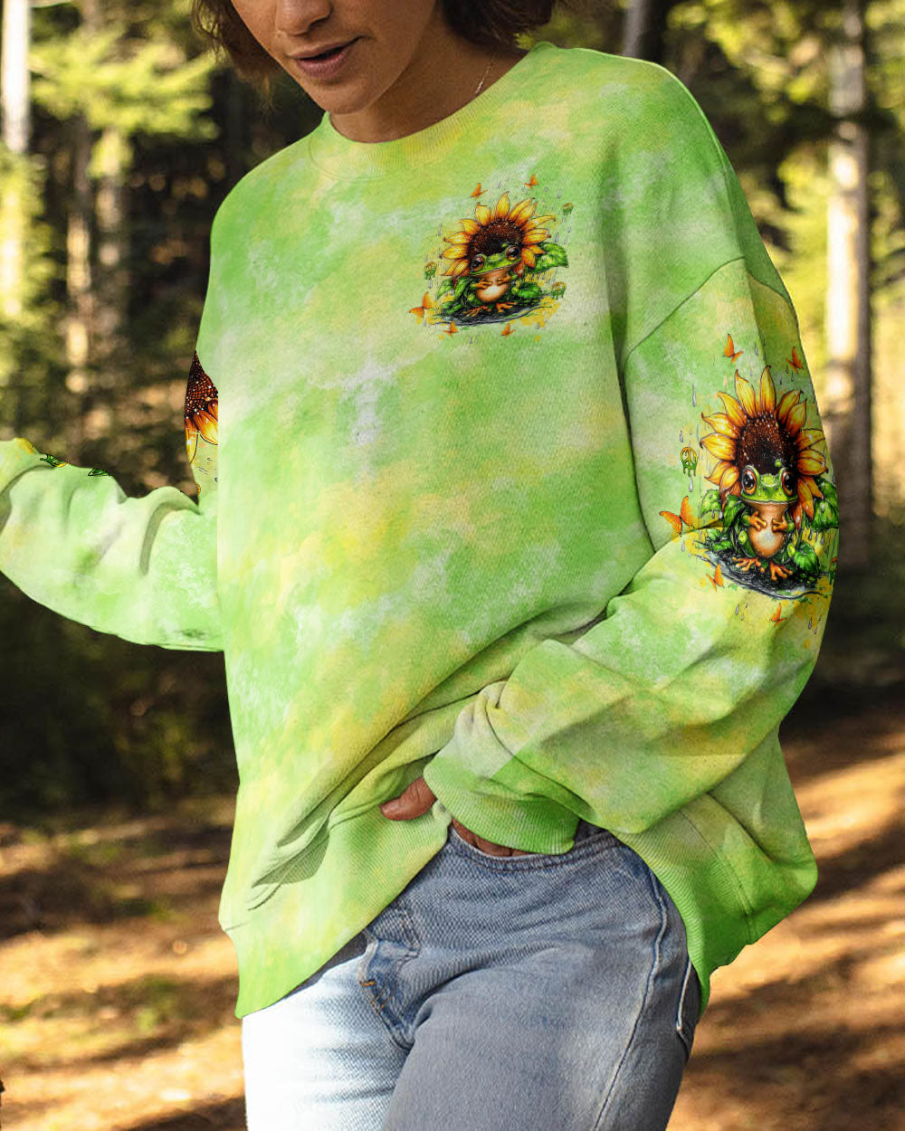 BE YOU THE WORLD WILL ADJUST FROG  ALL OVER PRINT - TLTW1906251