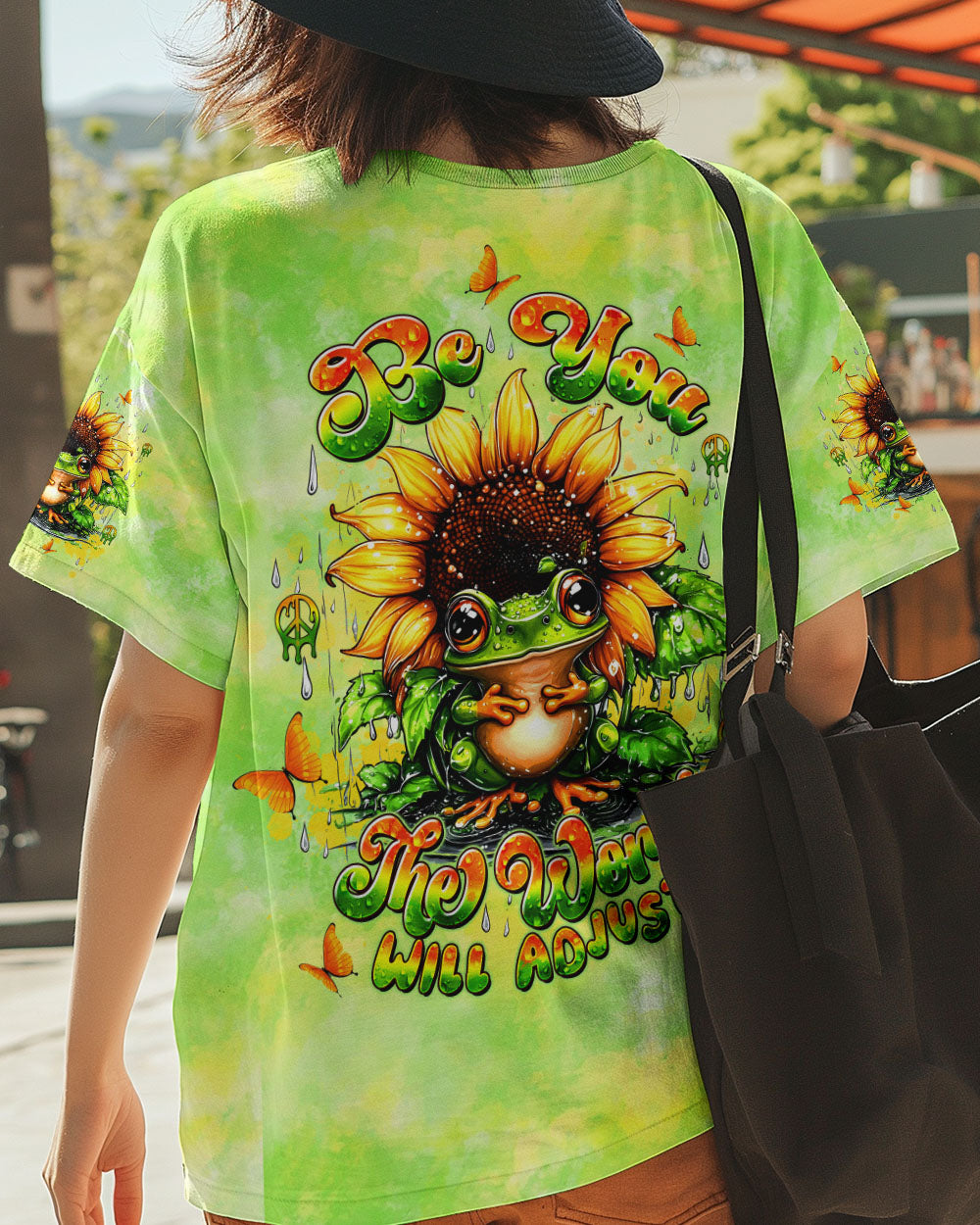 BE YOU THE WORLD WILL ADJUST FROG  ALL OVER PRINT - TLTW1906251