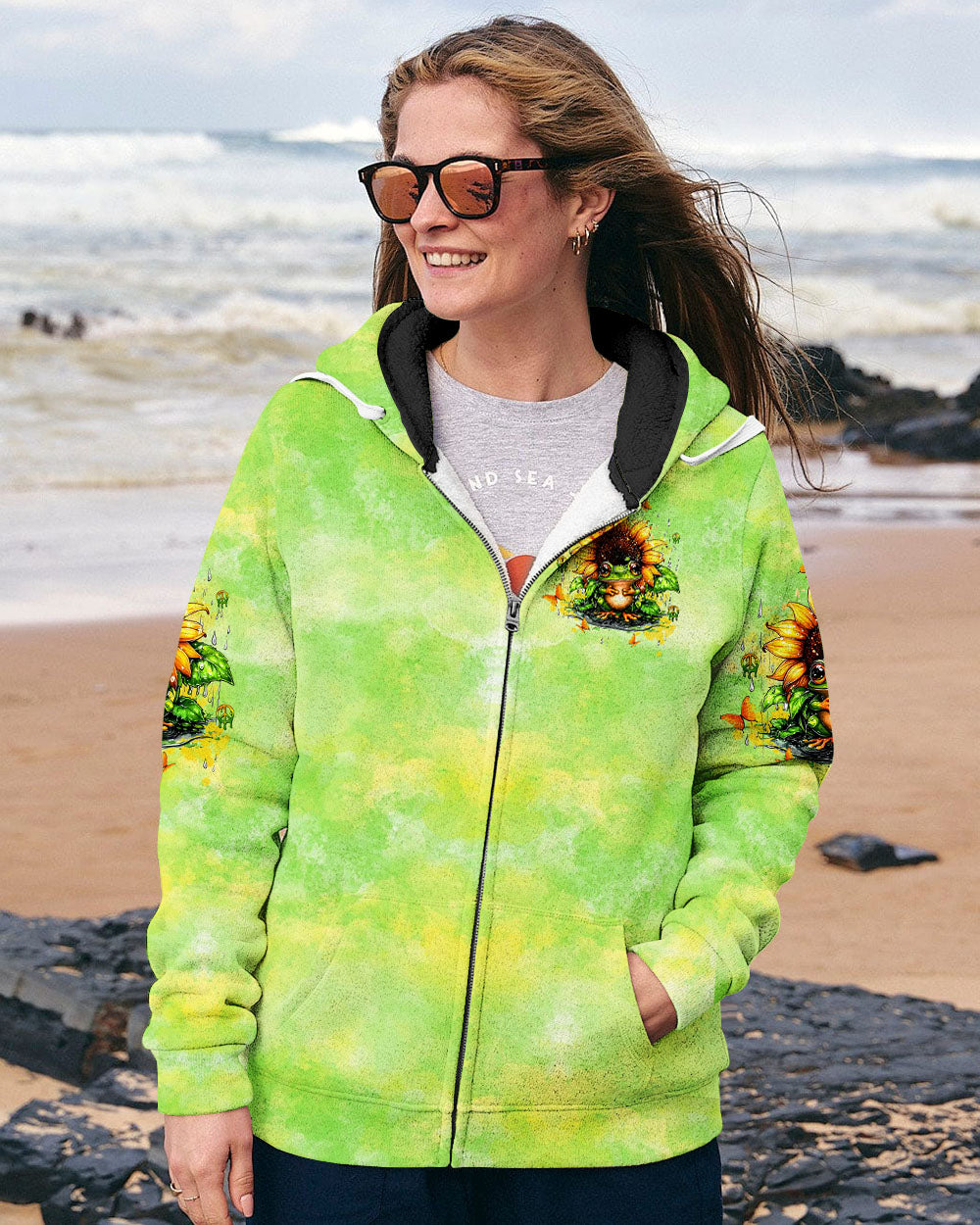 BE YOU THE WORLD WILL ADJUST FROG  ALL OVER PRINT - TLTW1906251