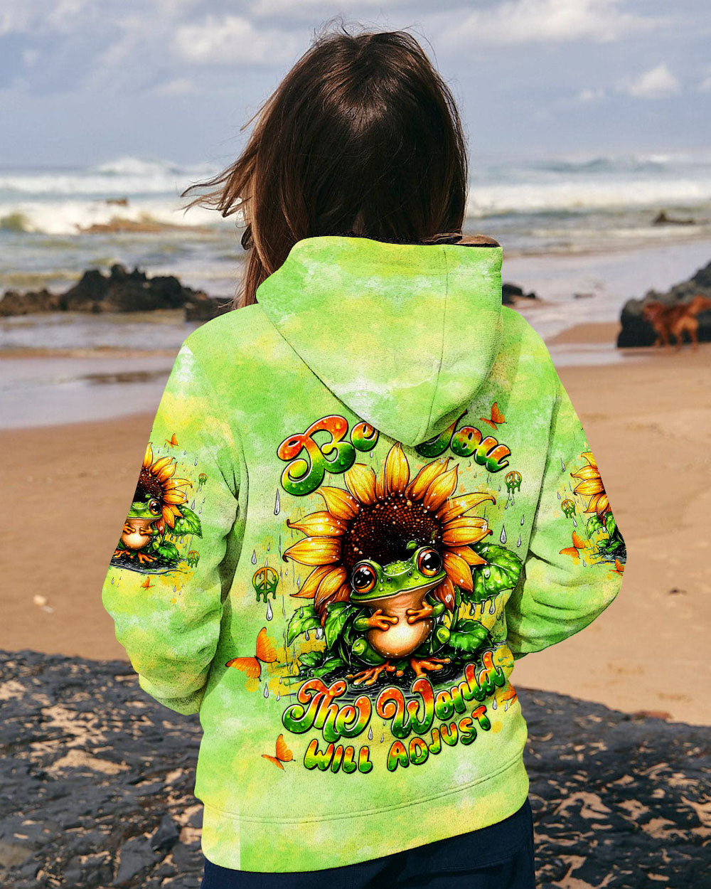 BE YOU THE WORLD WILL ADJUST FROG  ALL OVER PRINT - TLTW1906251