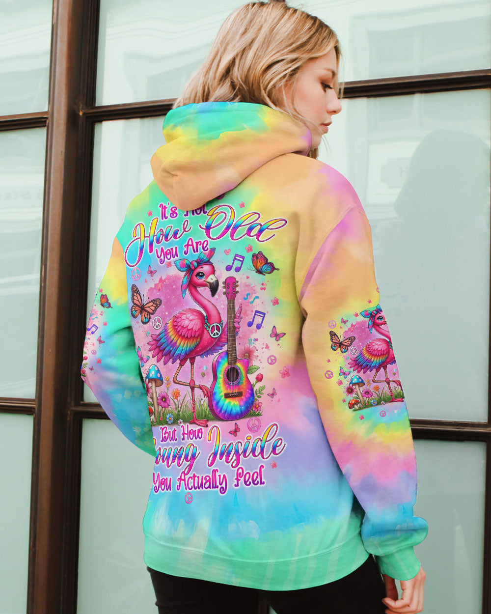 IT'S NOT HOW OLD YOU ARE FLAMINGO ALL OVER PRINT - TLTW1907243
