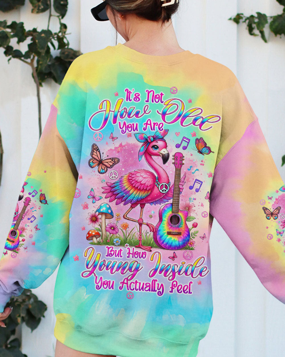 IT'S NOT HOW OLD YOU ARE FLAMINGO ALL OVER PRINT - TLTW1907243