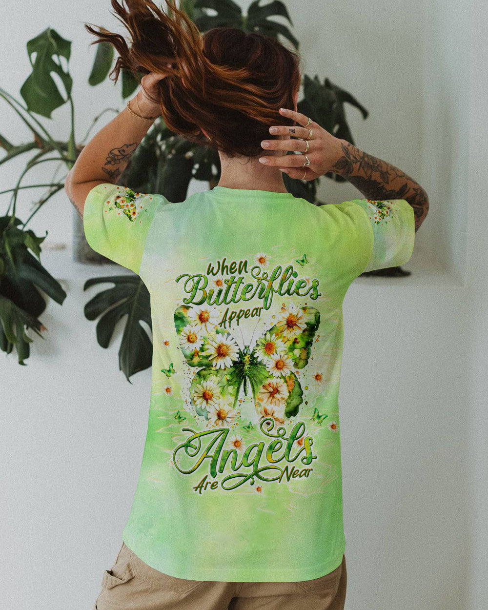 WHEN BUTTERFLIES APPEAR ANGELS ARE NEAR  ALL OVER PRINT - TLTW1910242