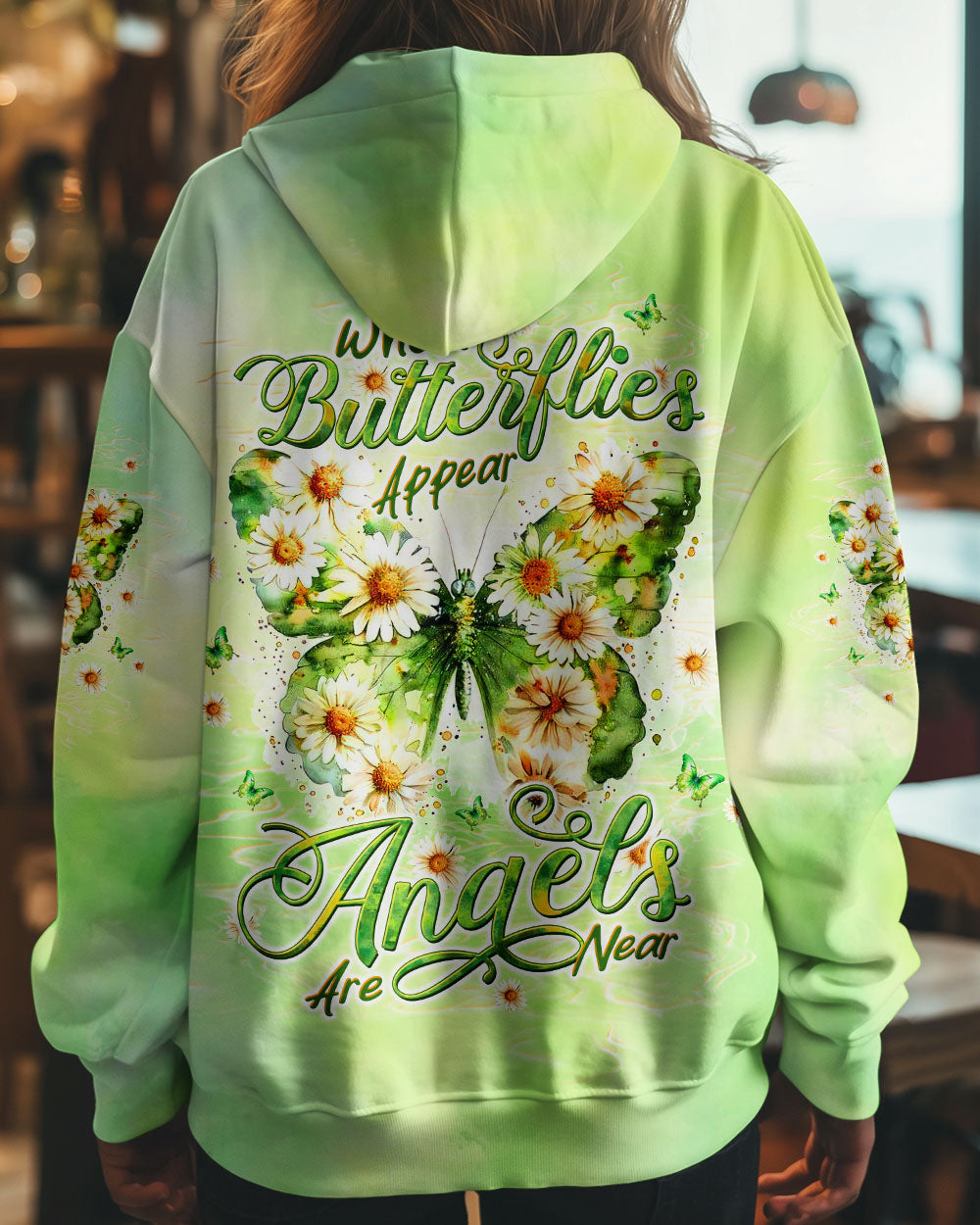 WHEN BUTTERFLIES APPEAR ANGELS ARE NEAR  ALL OVER PRINT - TLTW1910242