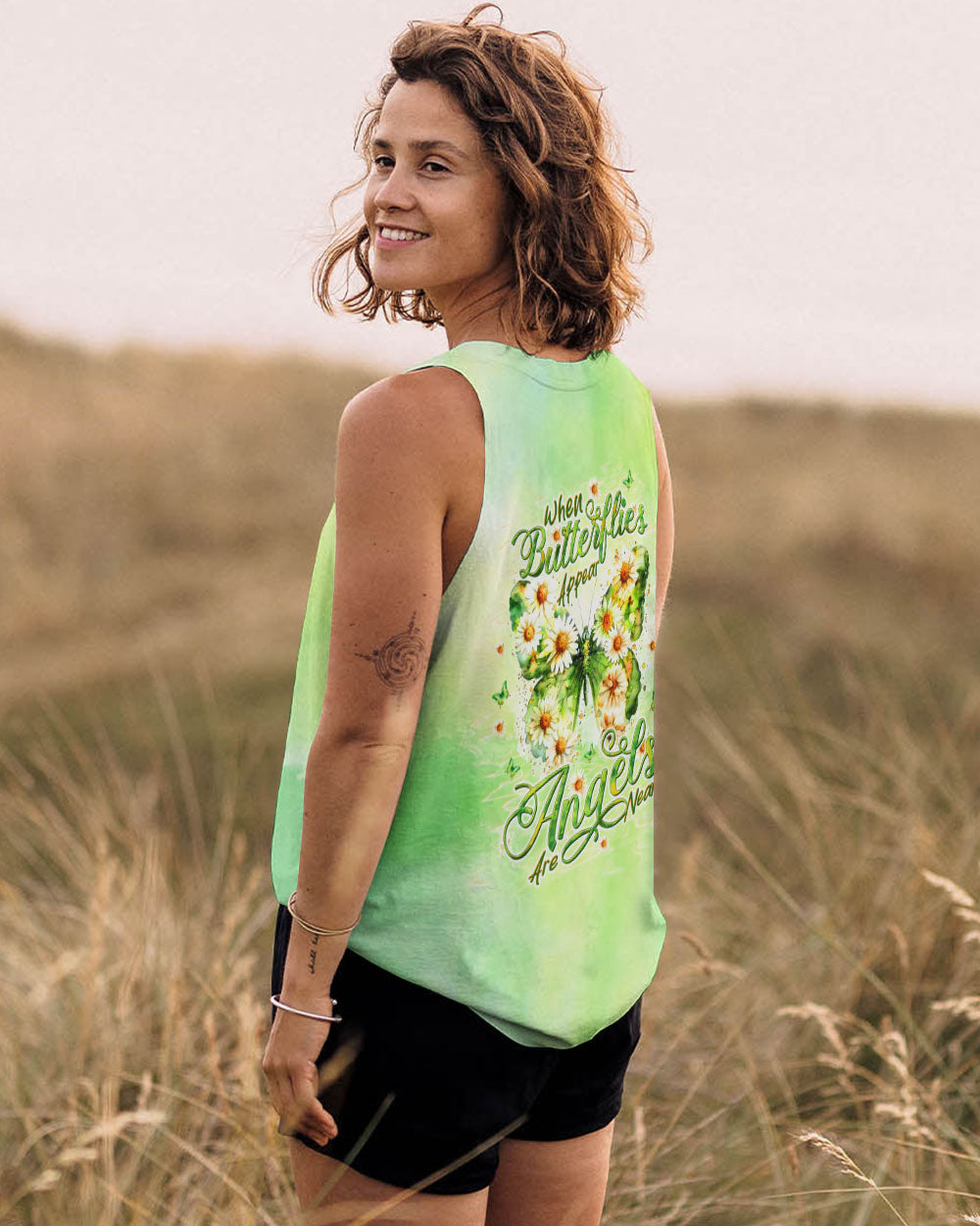 WHEN BUTTERFLIES APPEAR ANGELS ARE NEAR  ALL OVER PRINT - TLTW1910242
