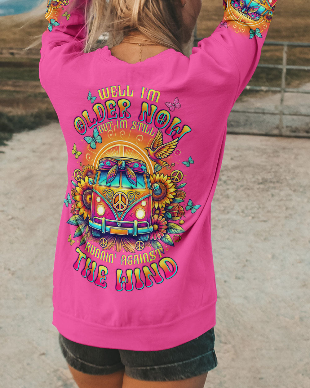 RUNNING AGAINST THE WIND BUS TIE  DYE  ALL OVER PRINT - TLTW2001254