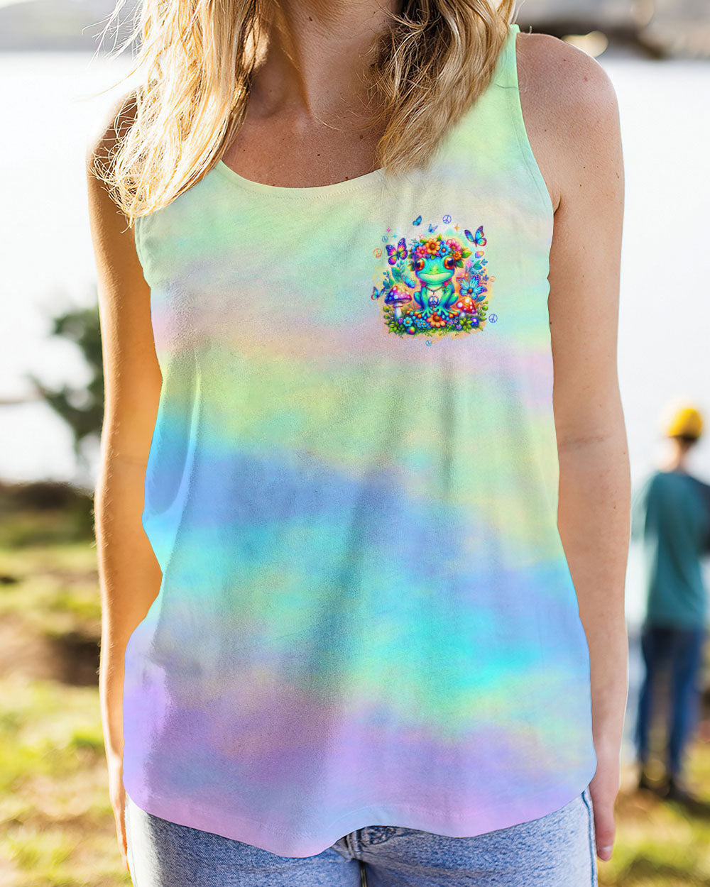 BE YOU THE WORLD WILL ADJUST FROG ALL OVER PRINT - TLTW2002243