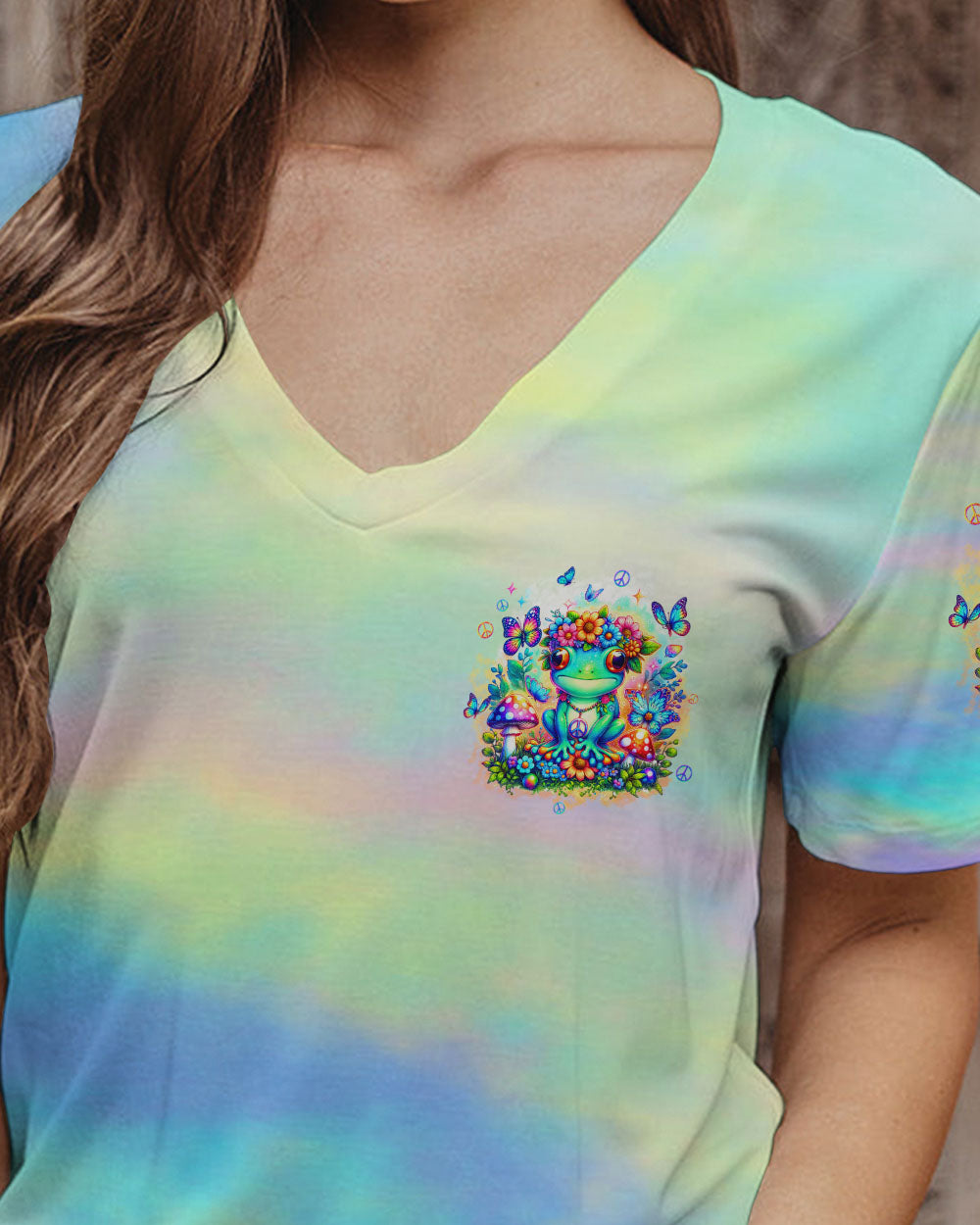 BE YOU THE WORLD WILL ADJUST FROG ALL OVER PRINT - TLTW2002243
