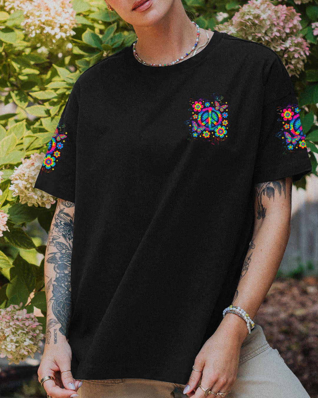 IMAGINE ALL THE PEOPLE LIVING LIFE IN PEACE TIE DYE ALL OVER PRINT  - TLTW2005252