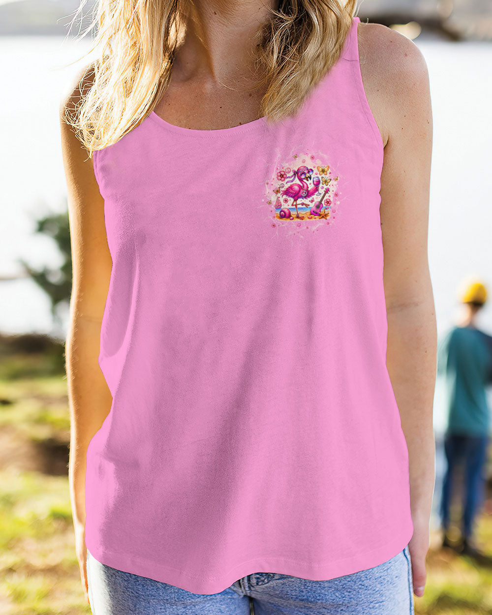 PRETTY IN PINK FLAMINGO ALL OVER PRINT - TLTW2006245
