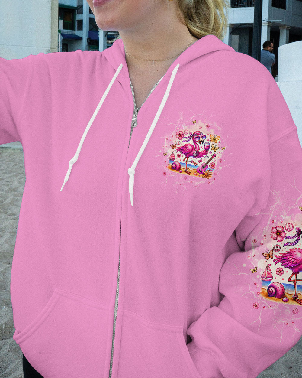 PRETTY IN PINK FLAMINGO ALL OVER PRINT - TLTW2006245
