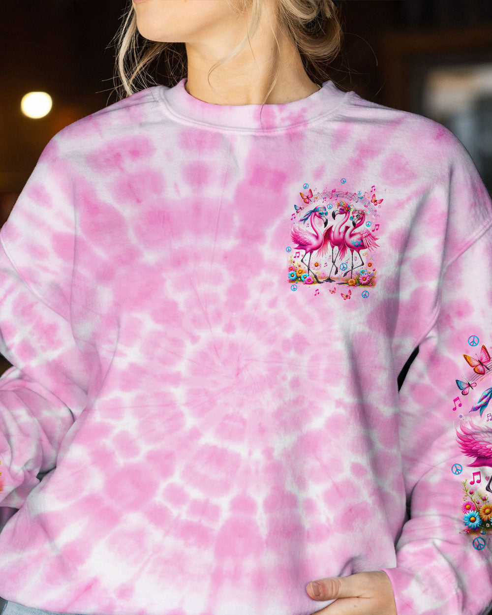 LET'S GO GIRLS FLAMINGO ALL OVER PRINT - TLTW2012233