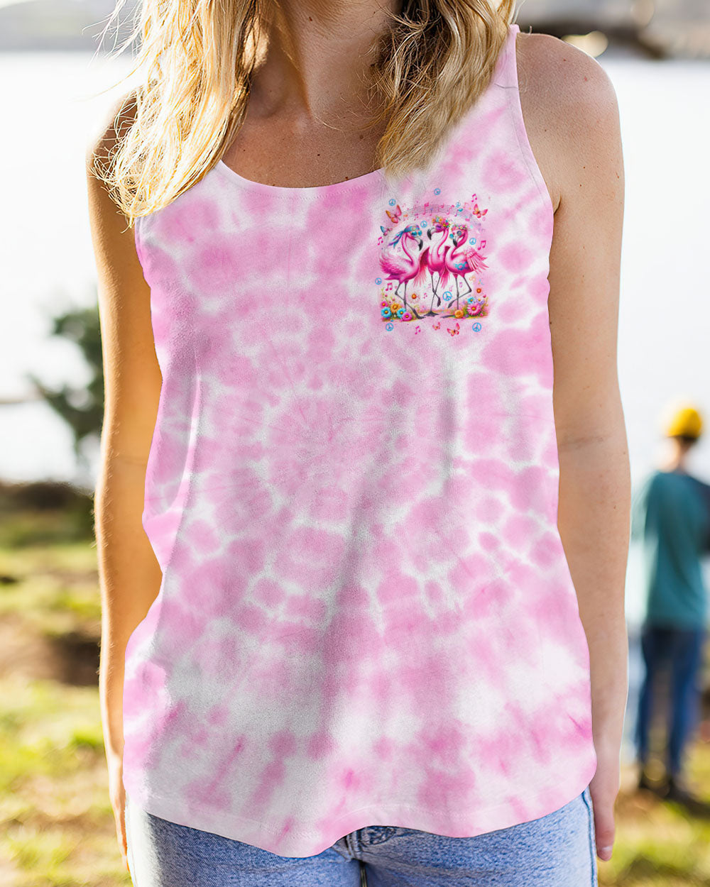 LET'S GO GIRLS FLAMINGO ALL OVER PRINT - TLTW2012233