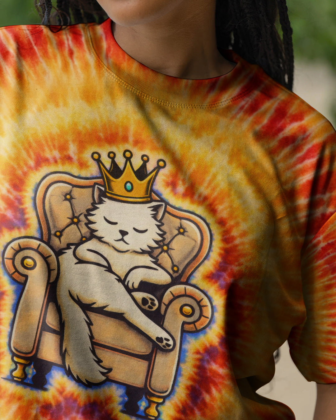 I'M NOT BOSSY QUEEN CAT SWIRL ALL OVER PRINT - TLTW2101261