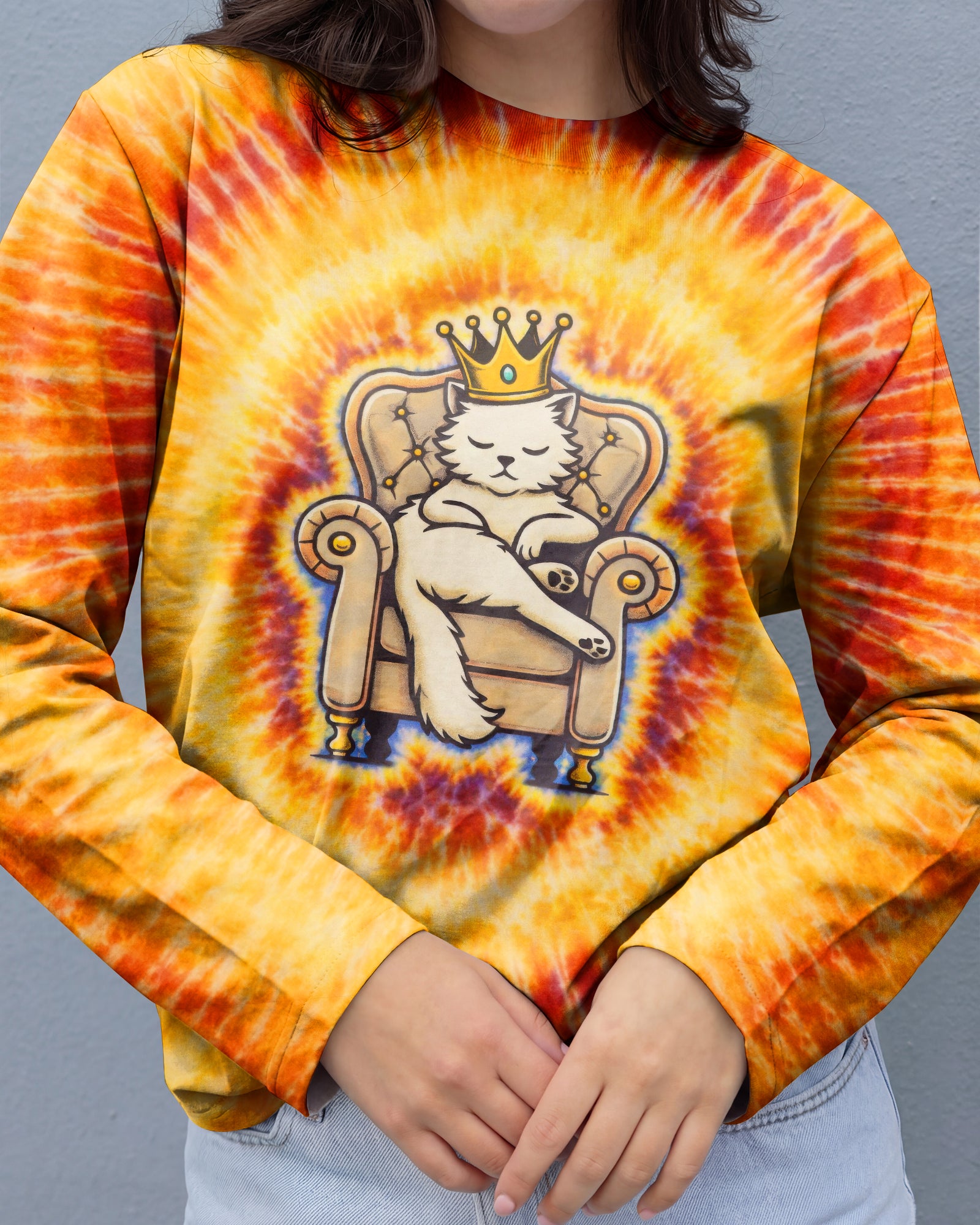 I'M NOT BOSSY QUEEN CAT SWIRL ALL OVER PRINT - TLTW2101261