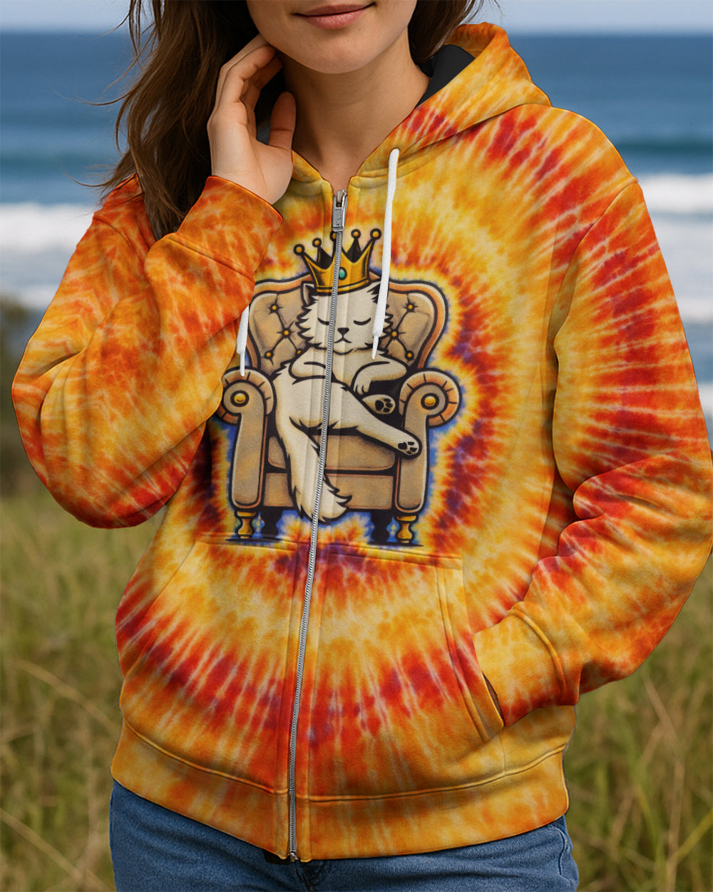 I'M NOT BOSSY QUEEN CAT SWIRL ALL OVER PRINT - TLTW2101261