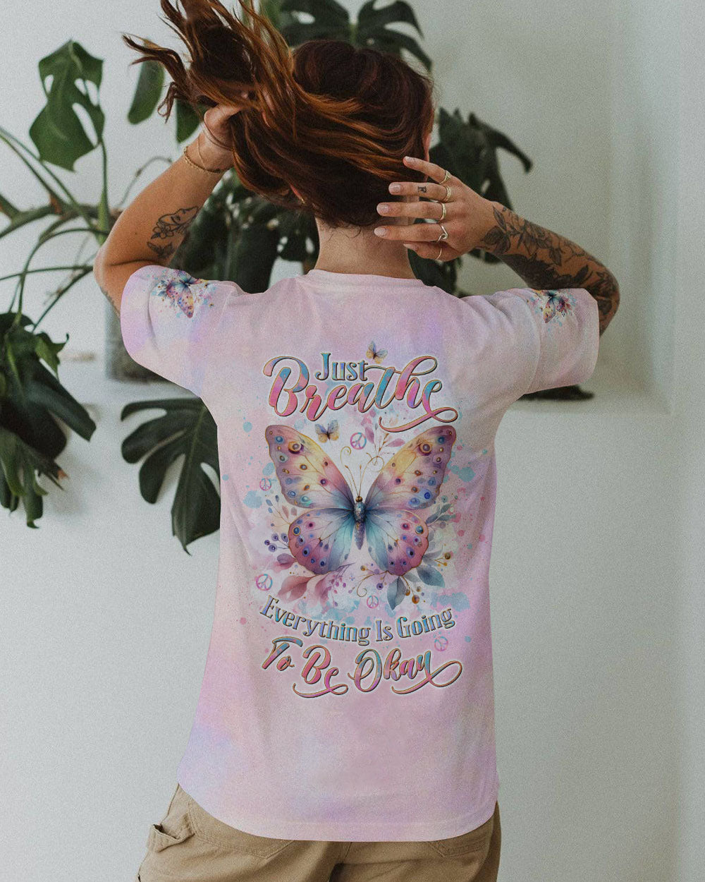 JUST BREATHE BUTTERFLY ALL OVER PRINT - TLTW2103242