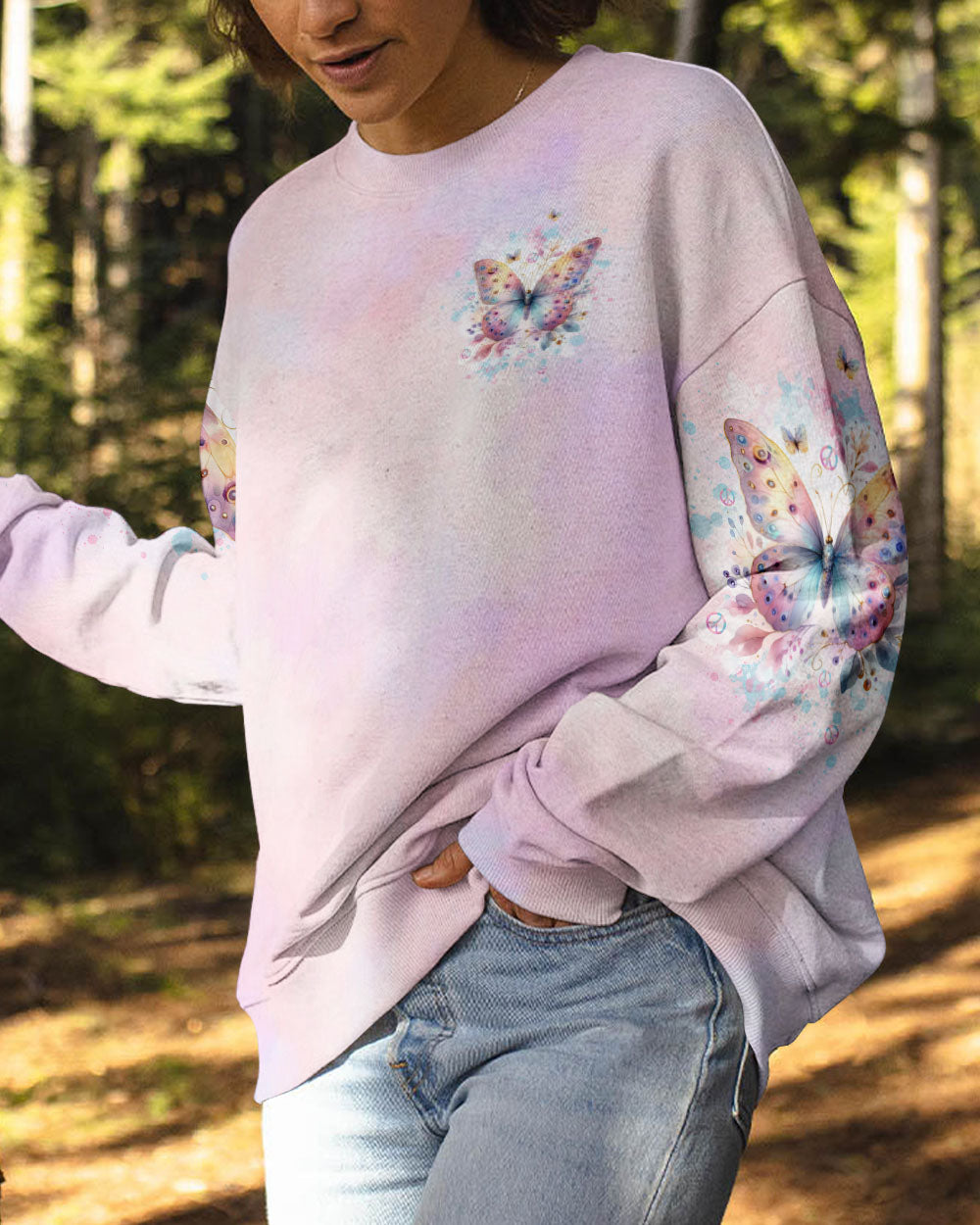 JUST BREATHE BUTTERFLY ALL OVER PRINT - TLTW2103242