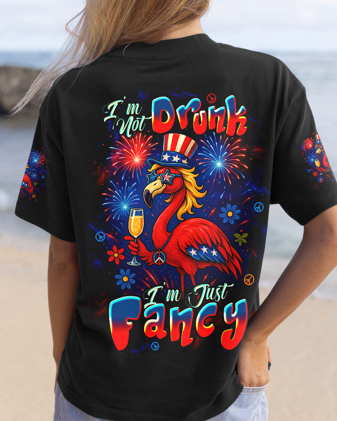 I'M JUST FANCY FLAMINGO ALL OVER PRINT   - TLTW2105252