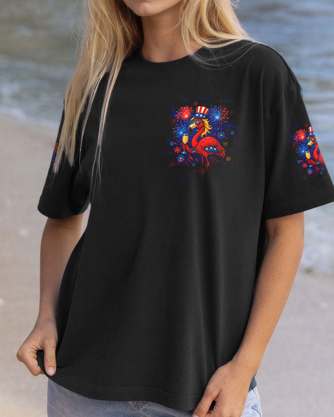 I'M JUST FANCY FLAMINGO ALL OVER PRINT   - TLTW2105252