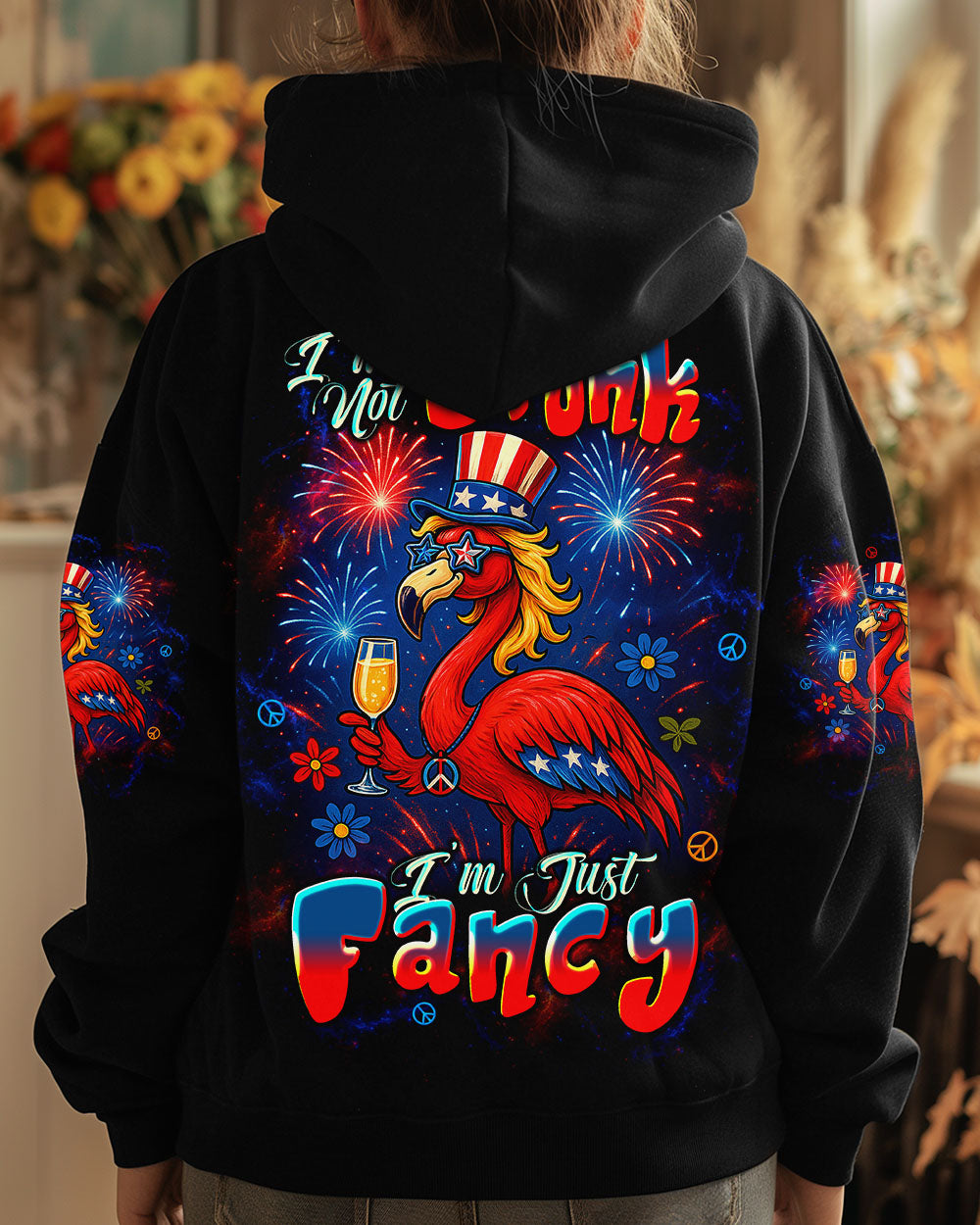 I'M JUST FANCY FLAMINGO ALL OVER PRINT   - TLTW2105252