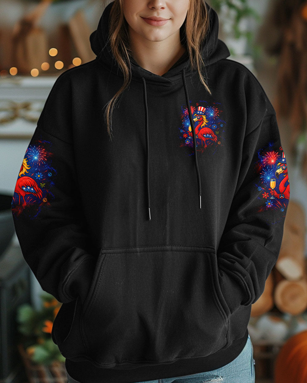 I'M JUST FANCY FLAMINGO ALL OVER PRINT   - TLTW2105252