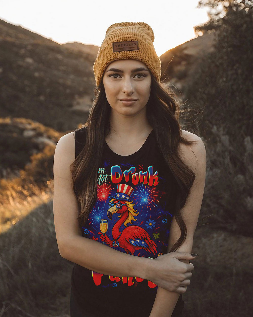I'M JUST FANCY FLAMINGO ALL OVER PRINT   - TLTW2105252