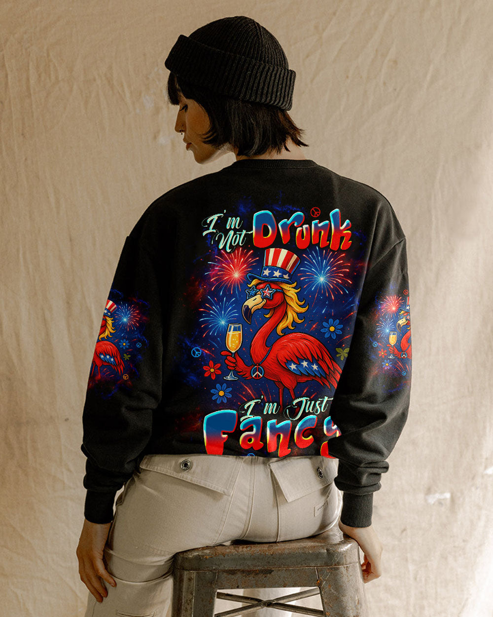 I'M JUST FANCY FLAMINGO ALL OVER PRINT   - TLTW2105252