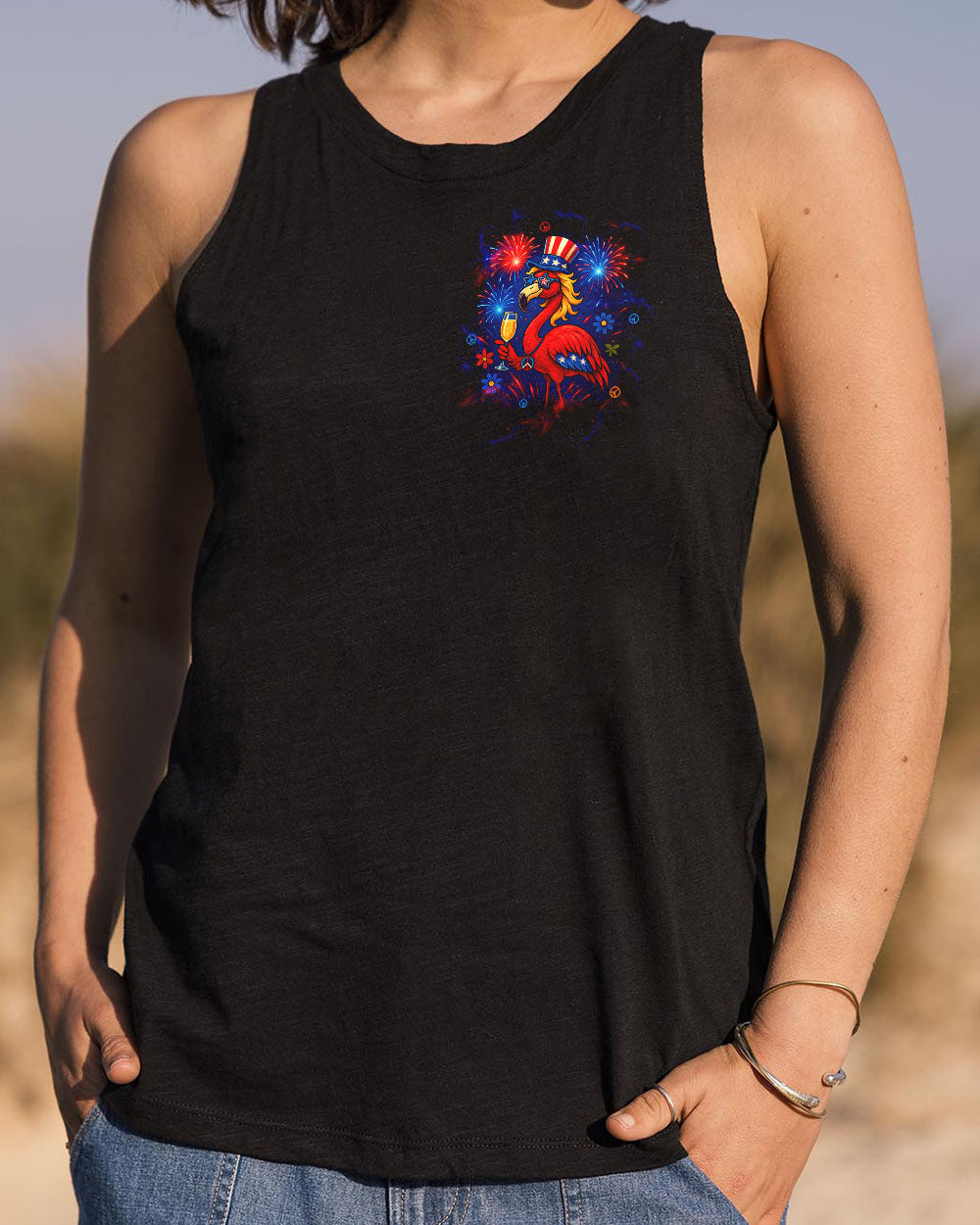 I'M JUST FANCY FLAMINGO ALL OVER PRINT   - TLTW2105252