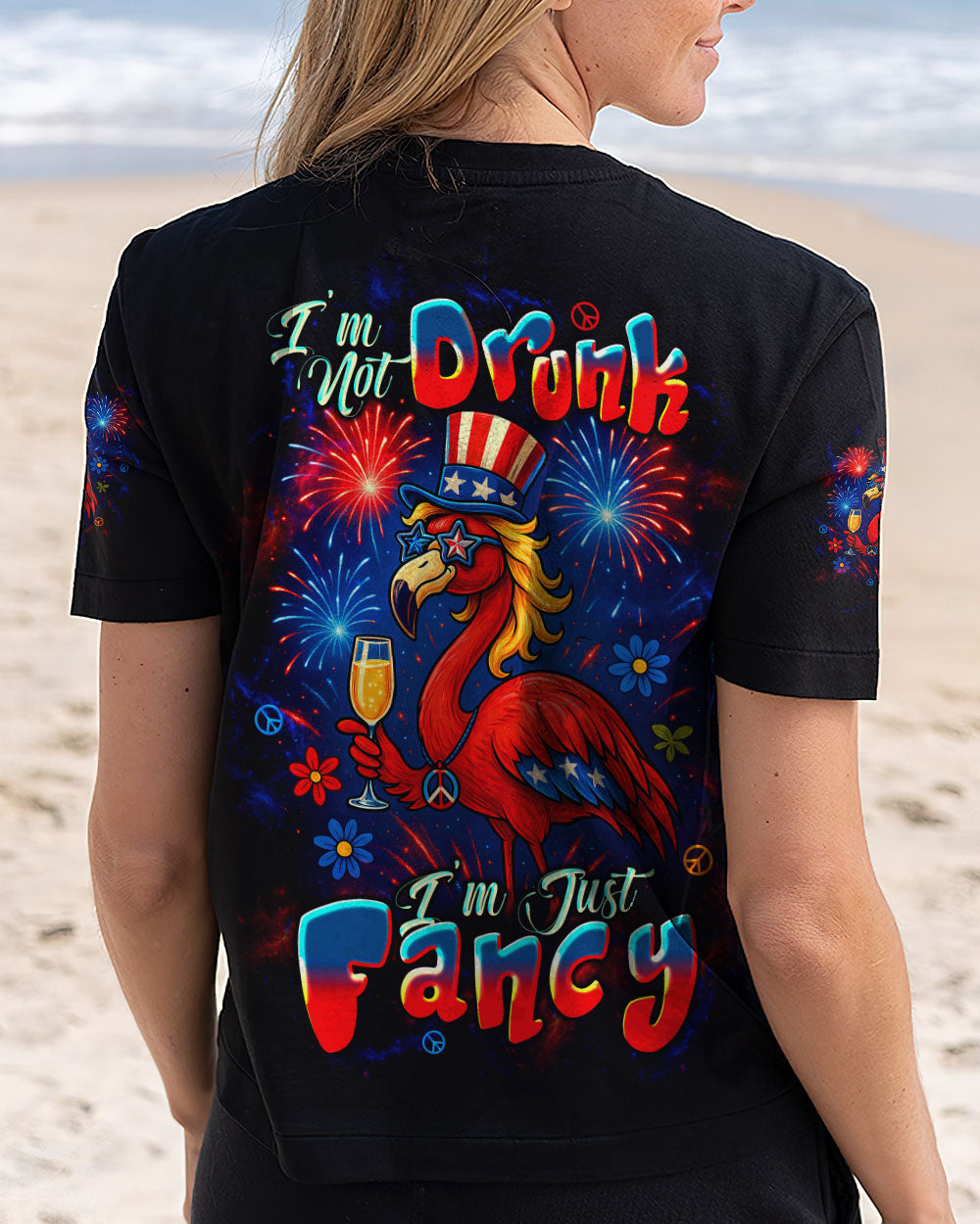 I'M JUST FANCY FLAMINGO ALL OVER PRINT   - TLTW2105252