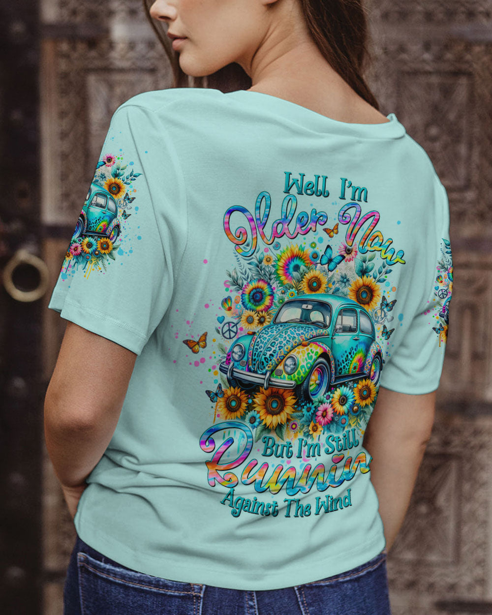 RUNNING AGAINST THE WIND TIE DYE LEOPARD ALL OVER PRINT - TLTW2201241