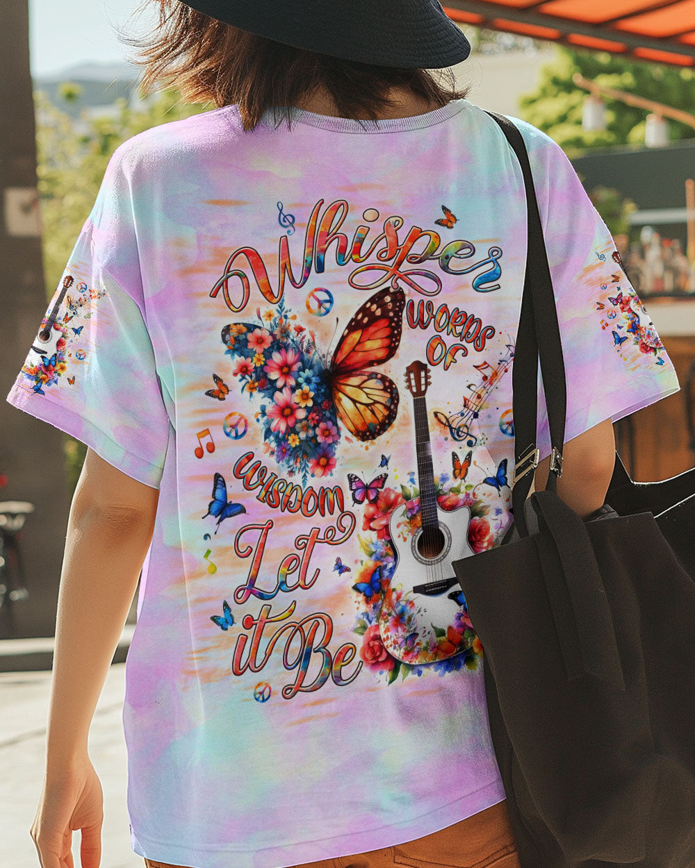 WHISPER WORDS OF WISDOM LET IT BE BUTTERFLY GUITAR ALL OVER PRINT - TLTW2204251