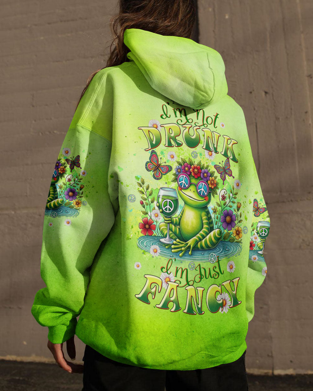 I'M JUST FANCY FROG ALL OVER PRINT - TLTW2207244