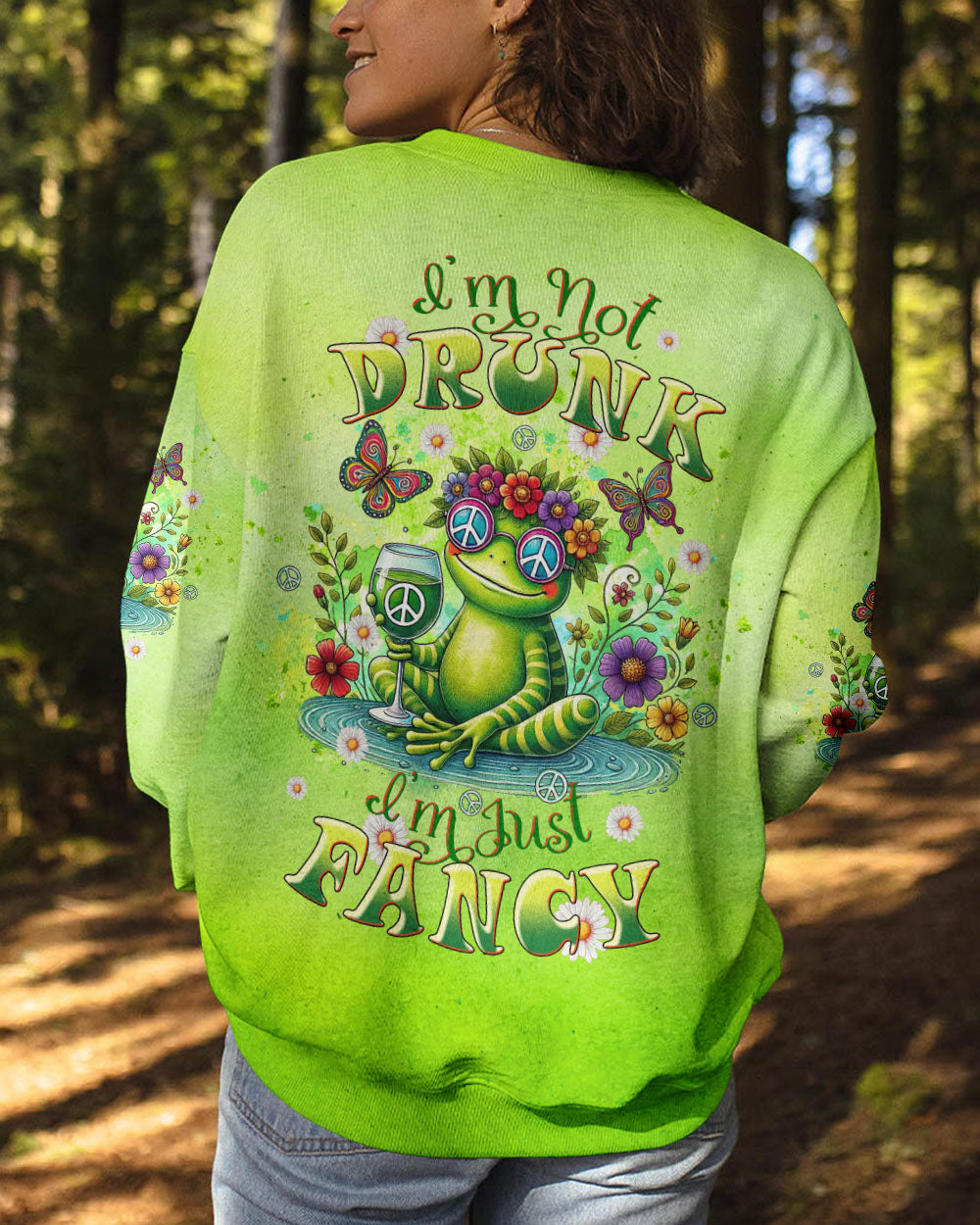 I'M JUST FANCY FROG ALL OVER PRINT - TLTW2207244