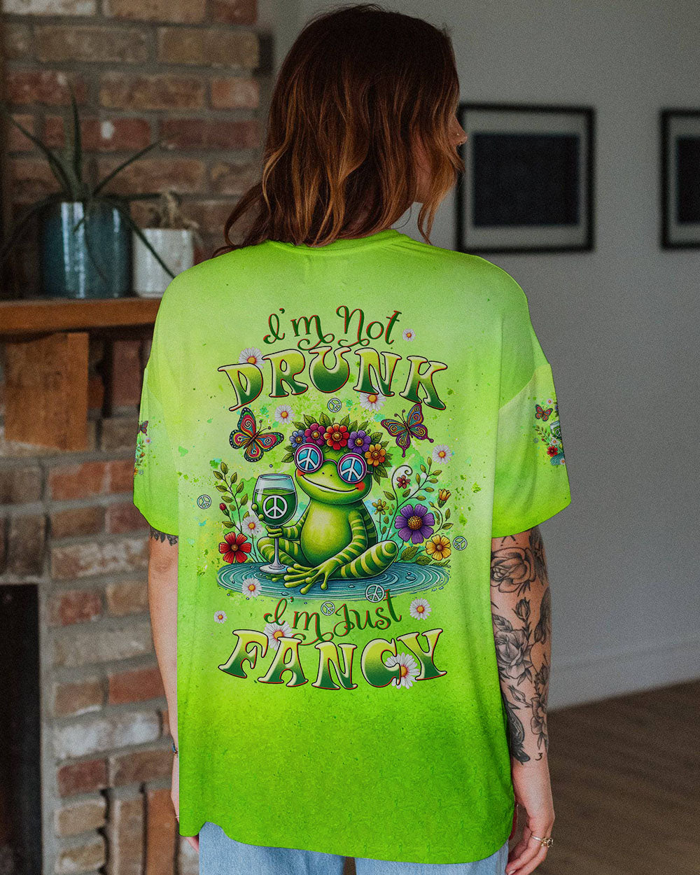I'M JUST FANCY FROG ALL OVER PRINT - TLTW2207244