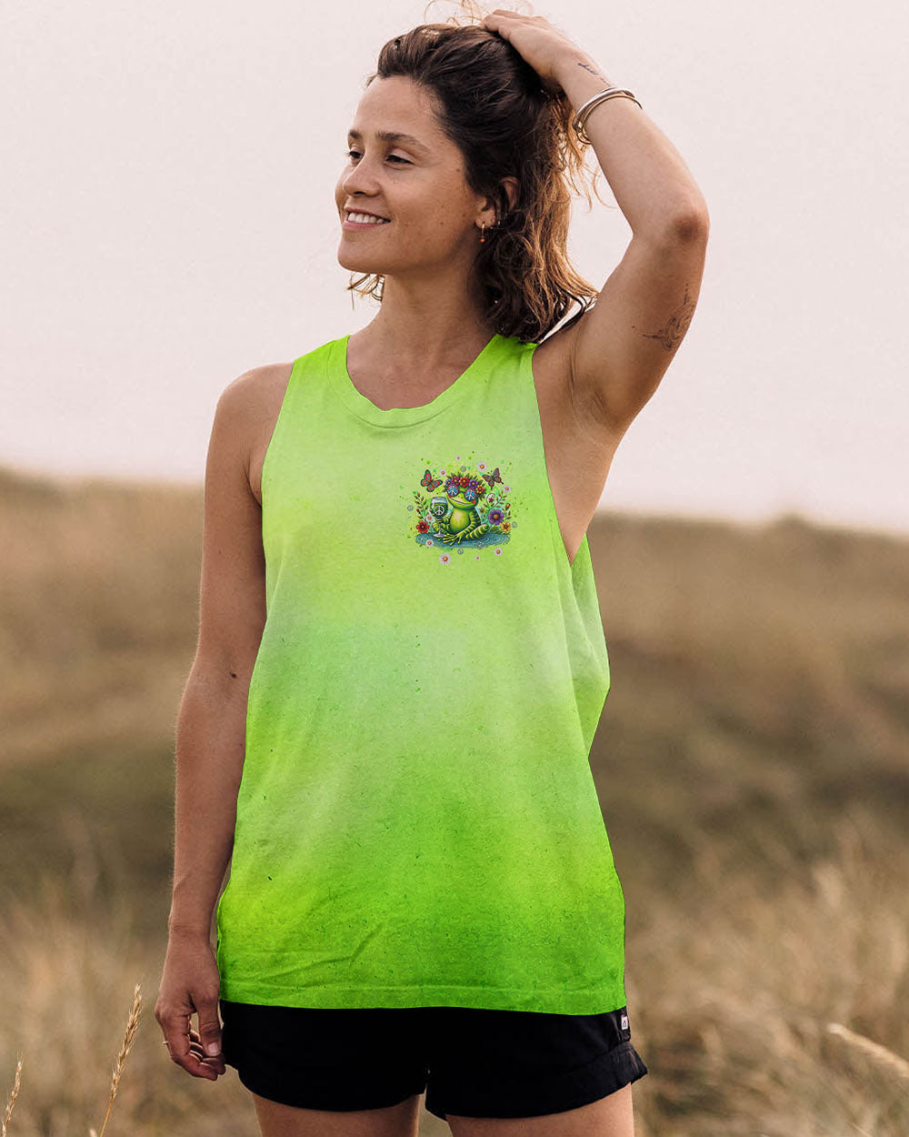 I'M JUST FANCY FROG ALL OVER PRINT - TLTW2207244