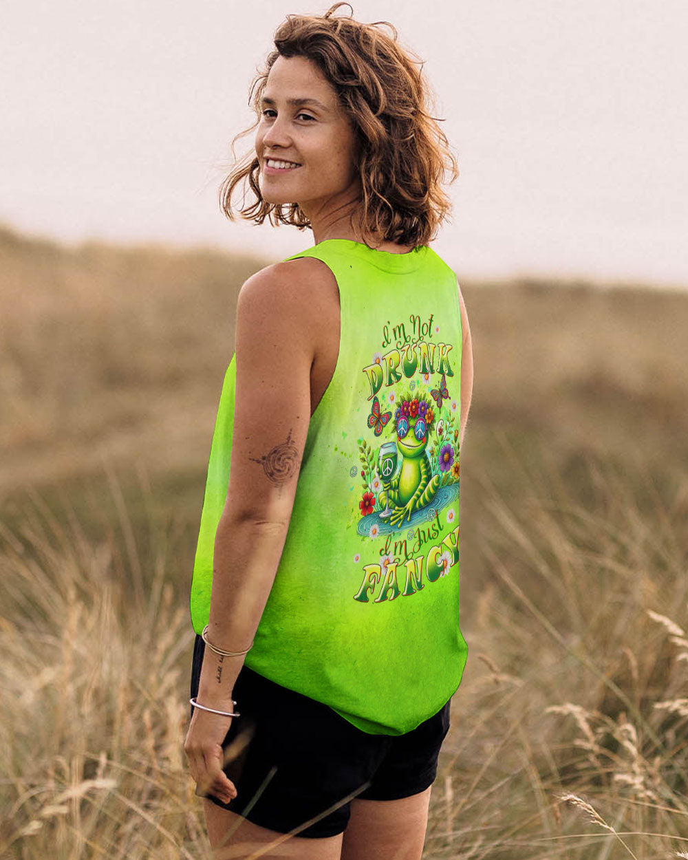 I'M JUST FANCY FROG ALL OVER PRINT - TLTW2207244